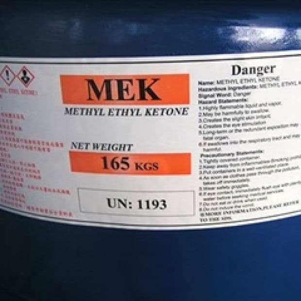 Methyl ethylketone - MEK - CH3C(O)CH2CH3